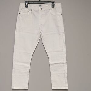 Edwin Women's White Straight Jeans